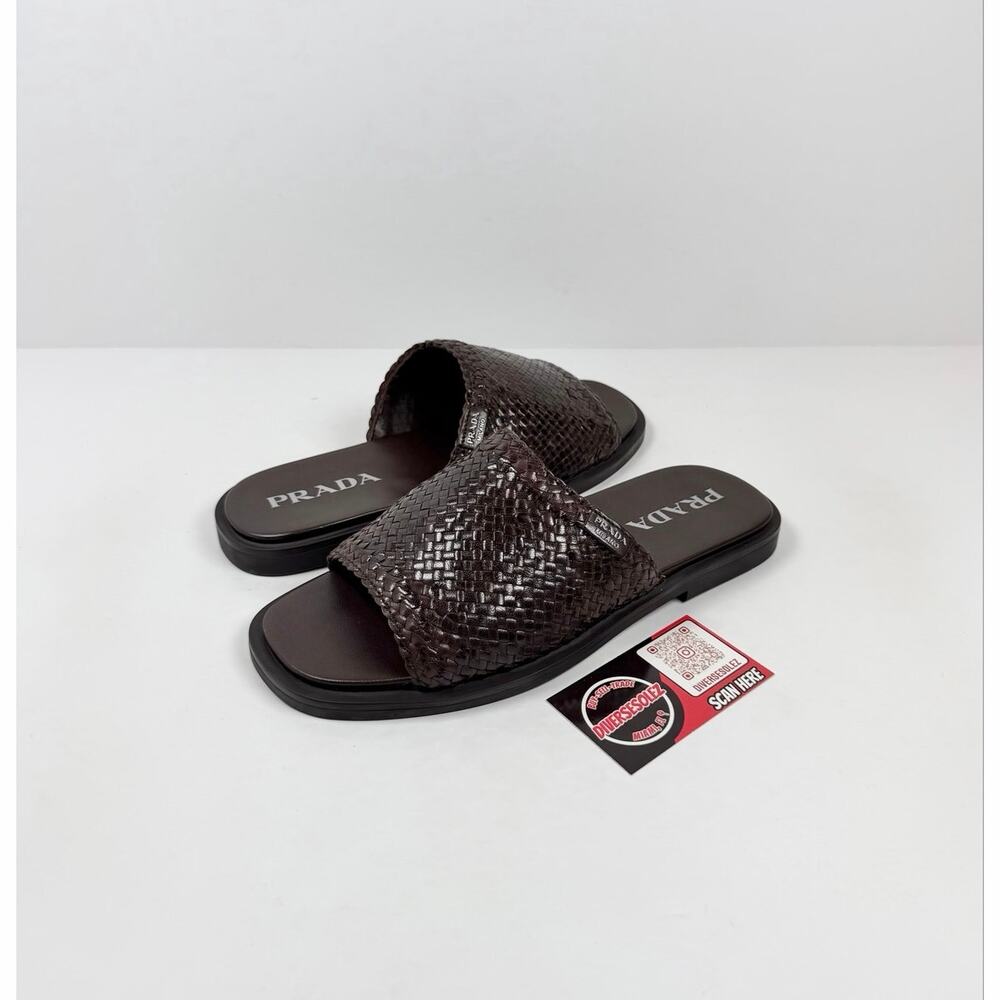 Size 6UK/7US - Prada Woven Leather Sandals NEW